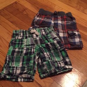 Boys plaid shorts